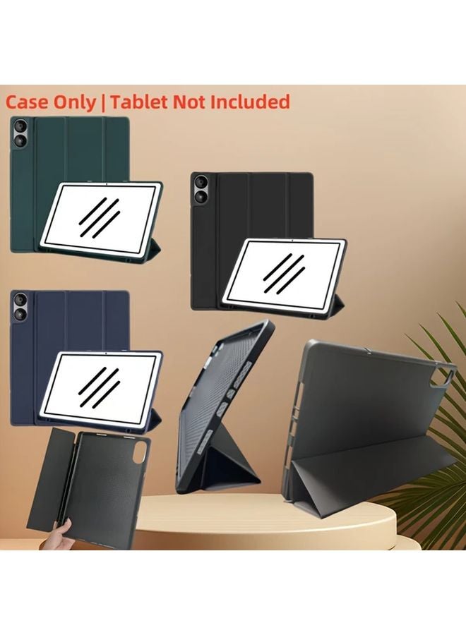 Xiaomi Pad Poco 12 1 Inch Dark Blue Protective Case Three Fold Magnetic Cover - Image 3